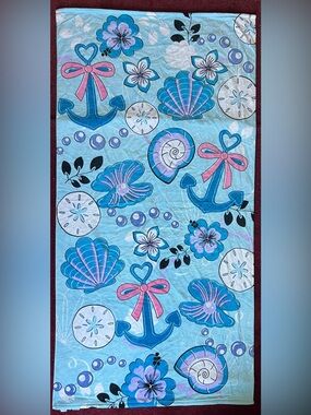 Betsey Johnson Seashell Anchors Beach Towel